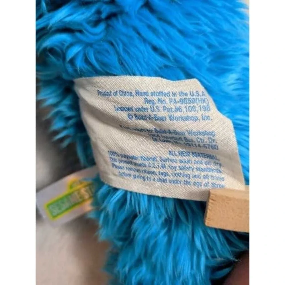 Sesame Street Cookie Monster Plush Toy Build-A-Bear 2005 Limited Edition Stuffed